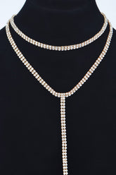 Shine On Me Double Layered Choker Necklace - Gold